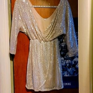 NWOT Sequins mini dress size S
